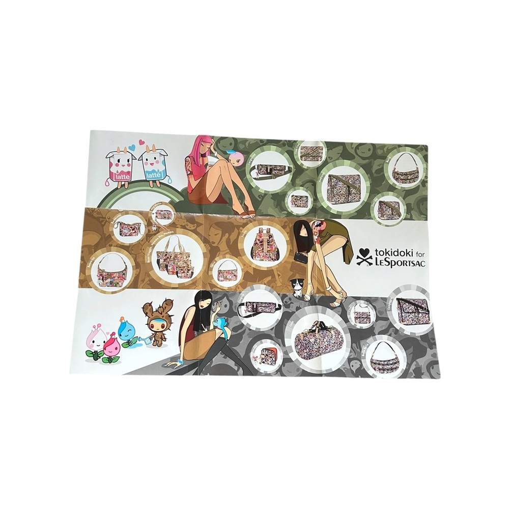 VTG Y2K Tokidoki x LeSportsac Summer 2006 Collection Brochure Pamphlet Ephemera